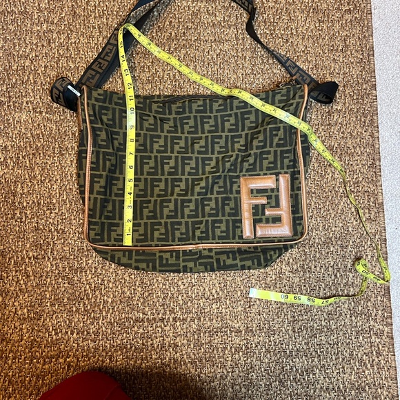 Vintage UNISEX Fendi Zucca FF Monogram Messenger Bag - Picture 13 of 14